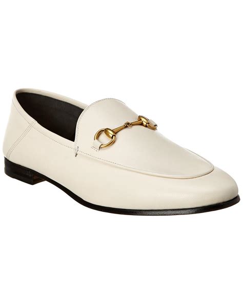 gucci loafers white men|men's gucci bit loafer.